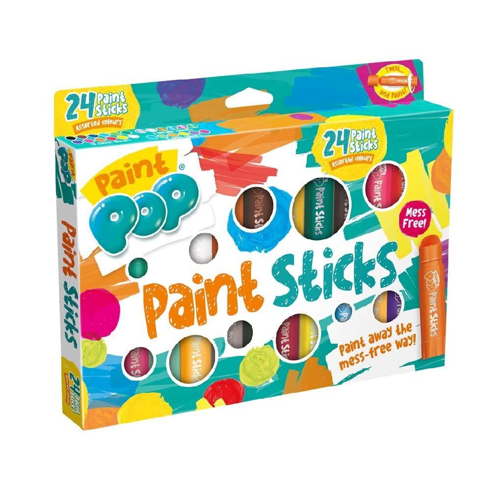 Amazon.com: Paint Pop Paint Sticks For Kids - 24 Pack Assorted